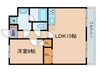 アルカディア二町 1LDKの間取り