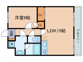 間取図 アルカディア二町