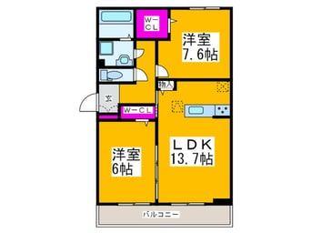 間取図 グランフォルム初芝