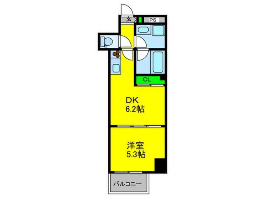 間取図 ＢＧＣ難波タワ－