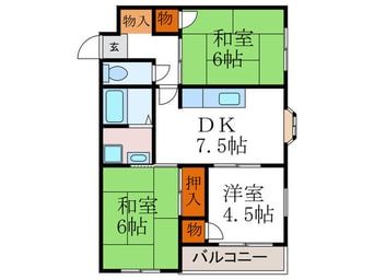 間取図 ガーデンテラス金ヶ原