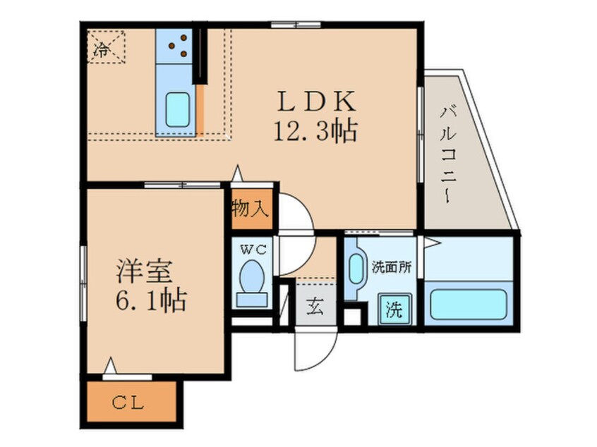 間取図 ＣＡＬＭＥ尼崎