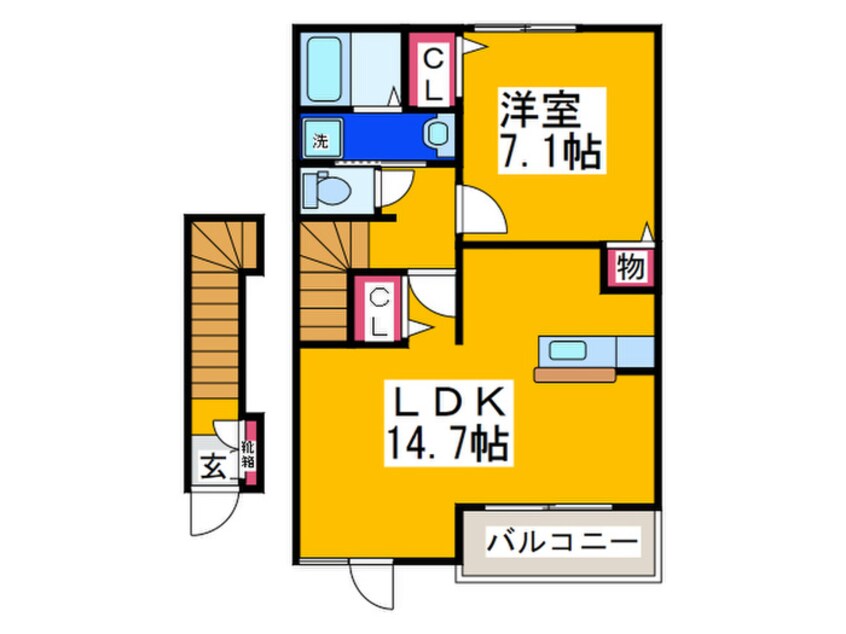 間取図 カーサアリエッタ