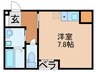 仮）中宮西之町新築アパート 1Rの間取り