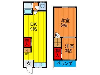 間取図 藤田町４丁目テラスハウス