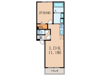 間取図 D-room白鳳