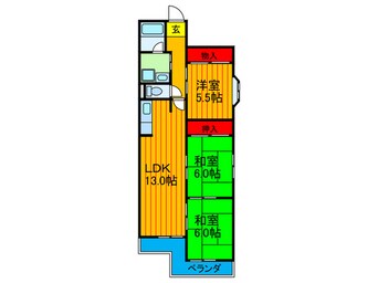 間取図 モンテベルデ交野