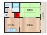 第６渡部ビル 2DKの間取り