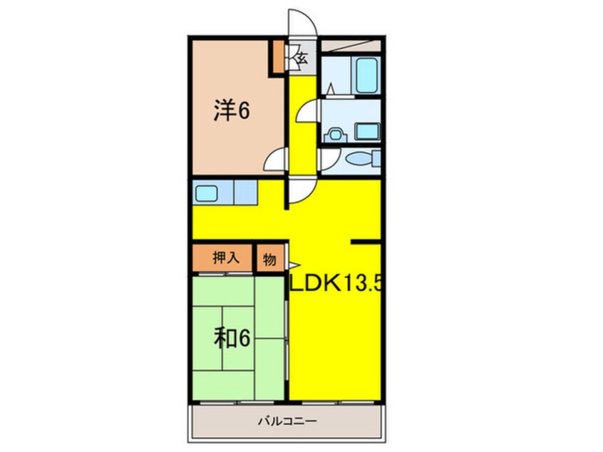 間取図 ハ－モニ－マンションＢ棟