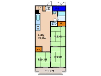 間取図 ブエナビスタ京都上鳥羽