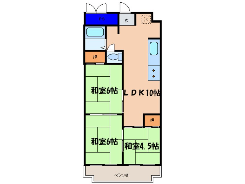 間取図 ブエナビスタ京都上鳥羽