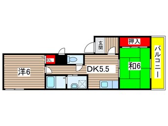 間取図 ベルメゾン嵯峨野Ｃ棟