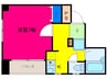 リオ土佐堀 1Kの間取り