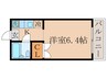 ヴィラ高瀬川 1Kの間取り