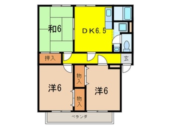 間取図 ハ－モニ－マンションＥ棟