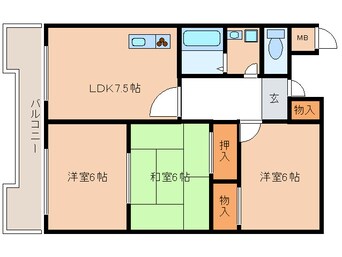 間取図 ニュ－ロ－タスライフ