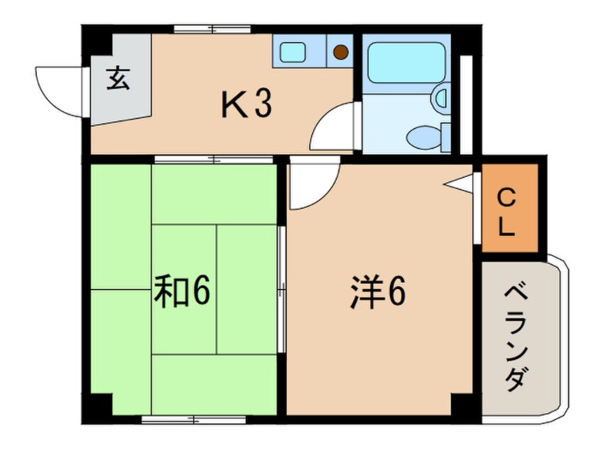 間取図 メゾンフォンタル