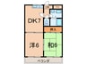 コ－ポポルスタ－ 2DKの間取り