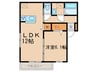 エクセレンス大畔 1LDKの間取り
