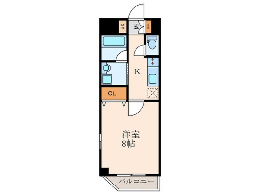 間取図 ベラジオ雅び四条通Ⅱ（504）