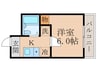 大林マンション 1Kの間取り