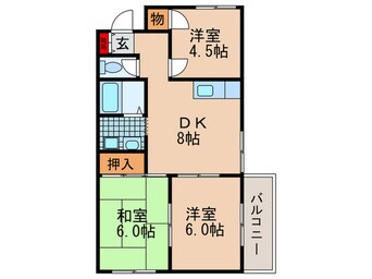 間取図 プランドミール瀬川