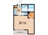 Daisyou　Heights 1Kの間取り