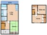 加島アパート 3LDKの間取り