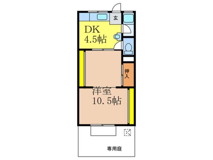 間取図 平尾ハイツ