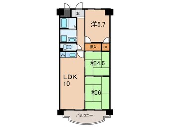 間取図 エクセル東加古川壱番館