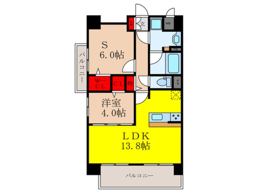 間取図 グリーナリー江坂公園