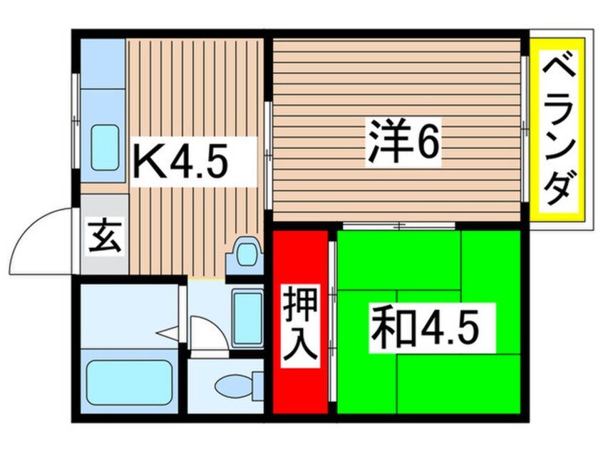 間取図 ハイツ野村