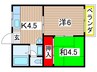 ハイツ野村 2Kの間取り