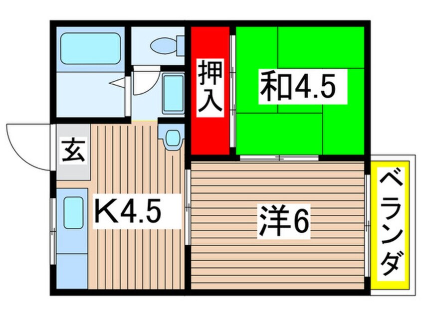 間取図 ハイツ野村