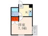 フレグランス大宮 1Kの間取り