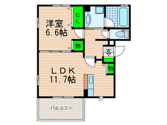 間取図 クライン・ヴェステン