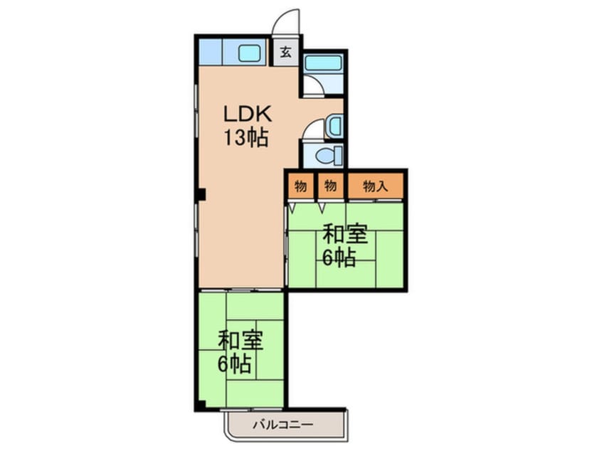 間取図 タカシハイツ