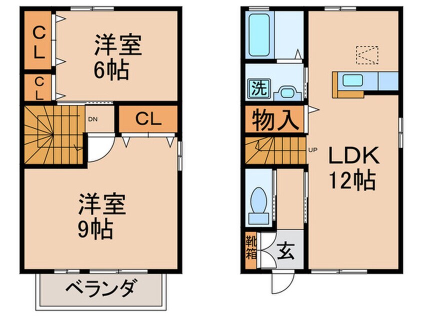 間取図 御蔵山テラスハウス