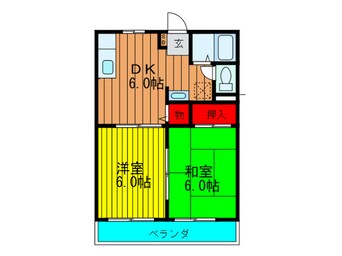 間取図 サンライフ鶴見