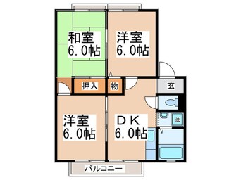 間取図 Sun Village ｳｴｽﾄﾘﾊﾞｰＥ棟