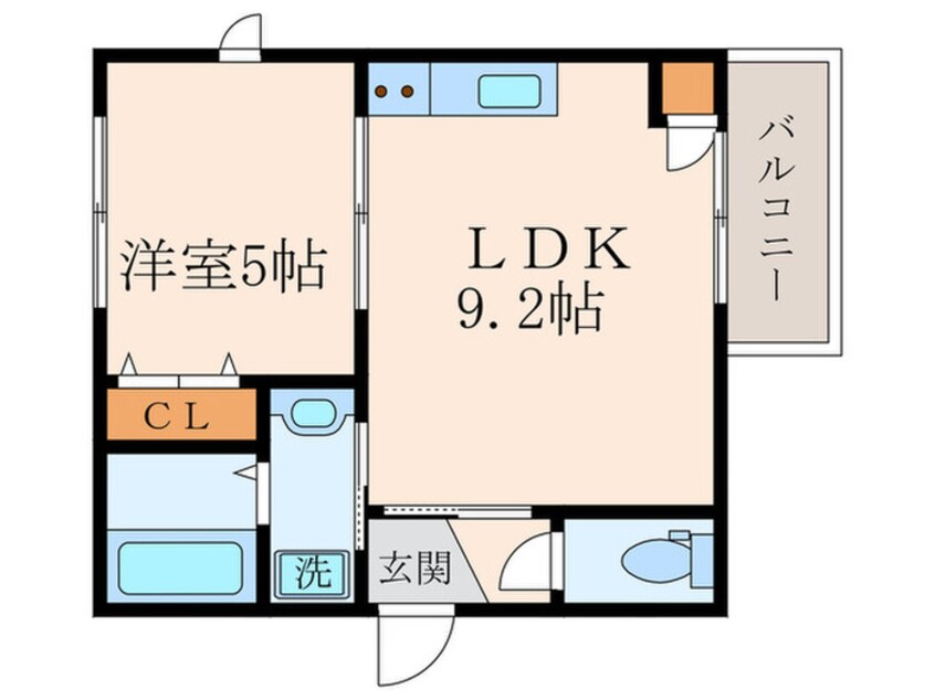 間取図 アスピラシオンJR尼崎フロント