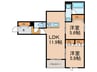ＨＥＢＥＬ　ＭＡＩＳＯＮ　野江 2LDKの間取り