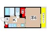 サニーハウス 1Kの間取り