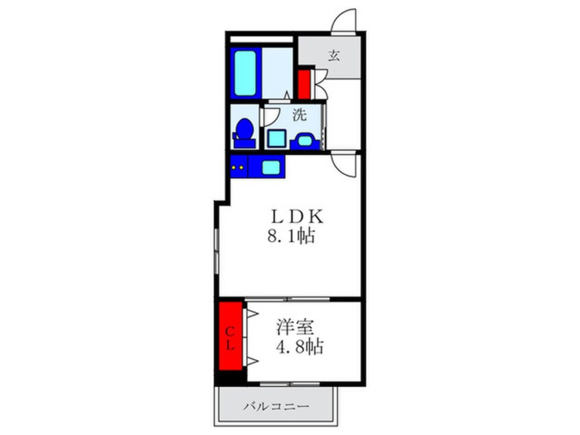 間取図 フィユフラッツ豊中末広町