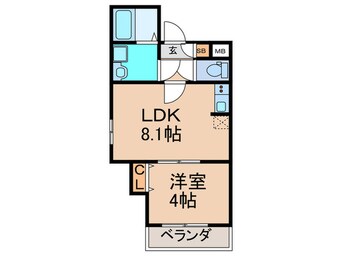 間取図 H-maison東住吉Ⅱ