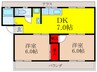 ブルーハイツ 2DKの間取り