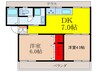 ブルーハイツ 2DKの間取り