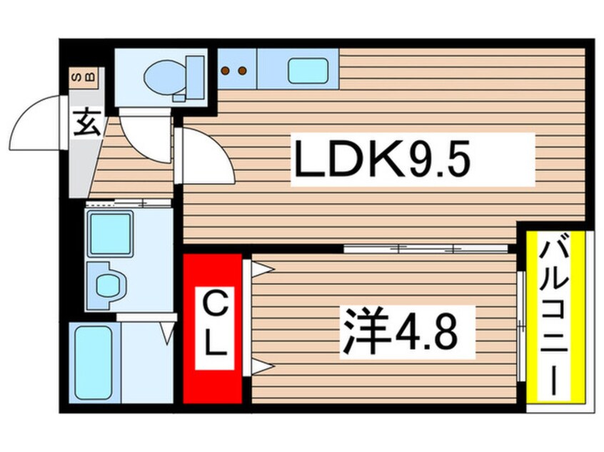 間取図 エバーグリーン武庫之荘