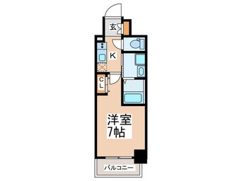 間取図 ジュネーゼみなと弁天町(505)