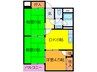 大真マンション 3DKの間取り